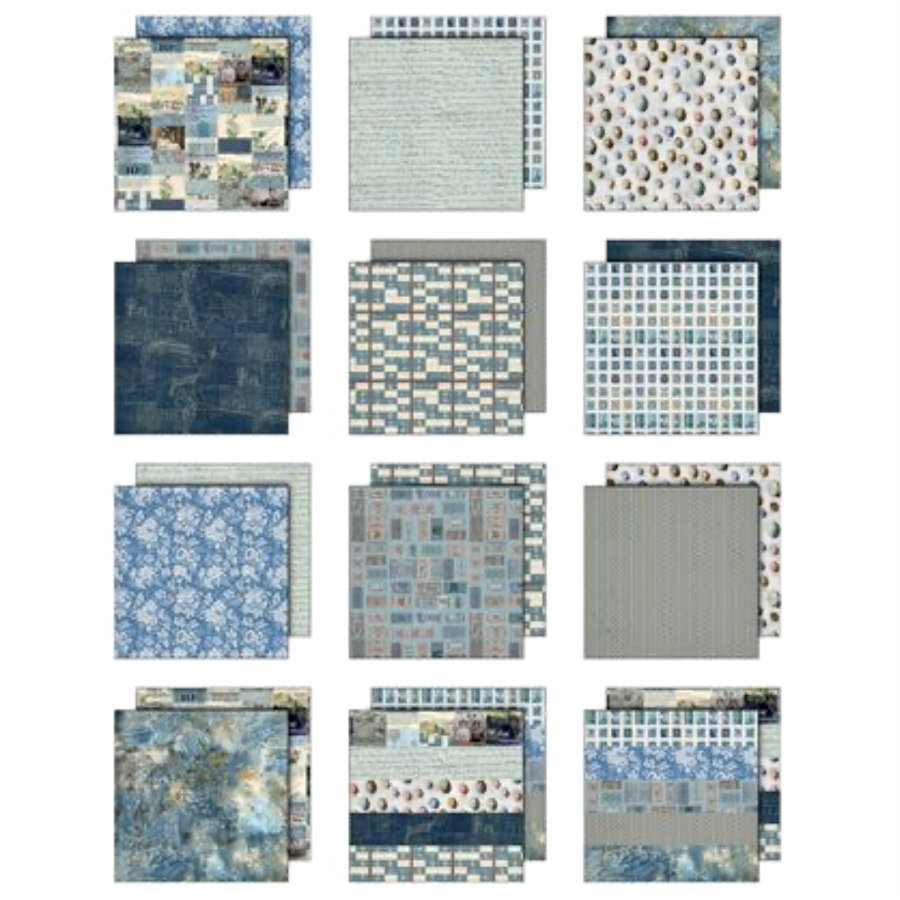 Tim Holtz Palette Paper: Blue