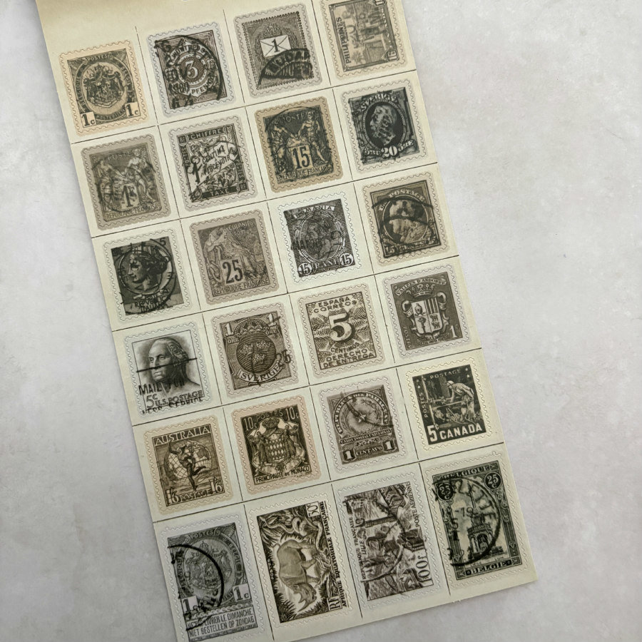 RESTOCKED: Tim Holtz Sticker Book Postmarked