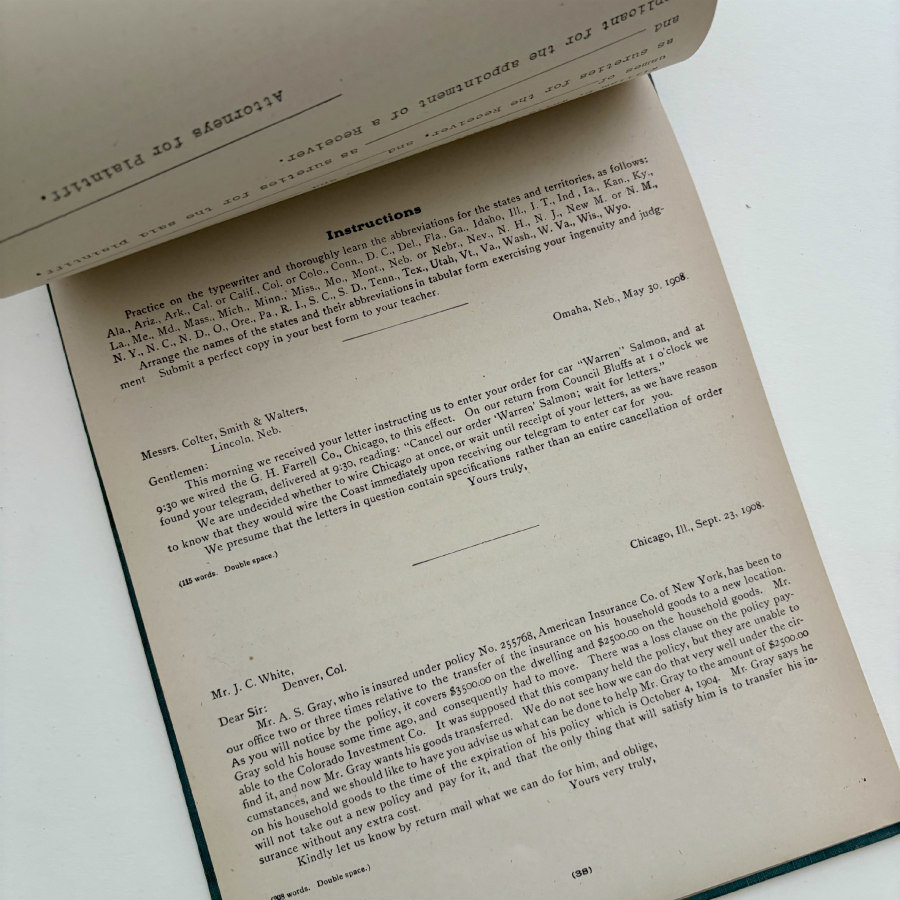 Antique Touch Typewriting Instructor Manual