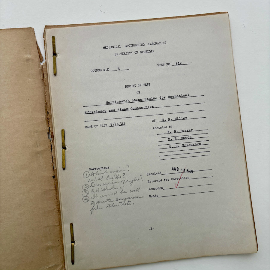 1932 University of Michigan Student Test 4