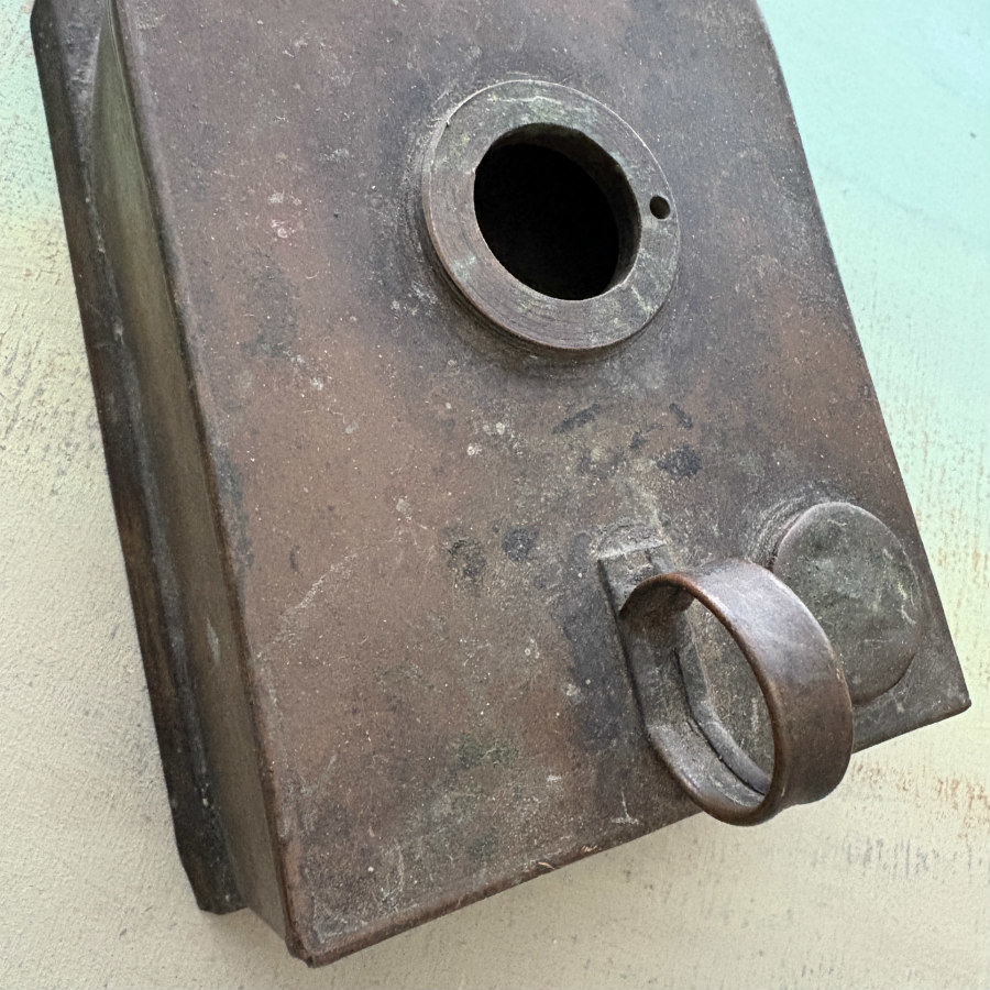 SOLD: Unusal Vintage Metal Container