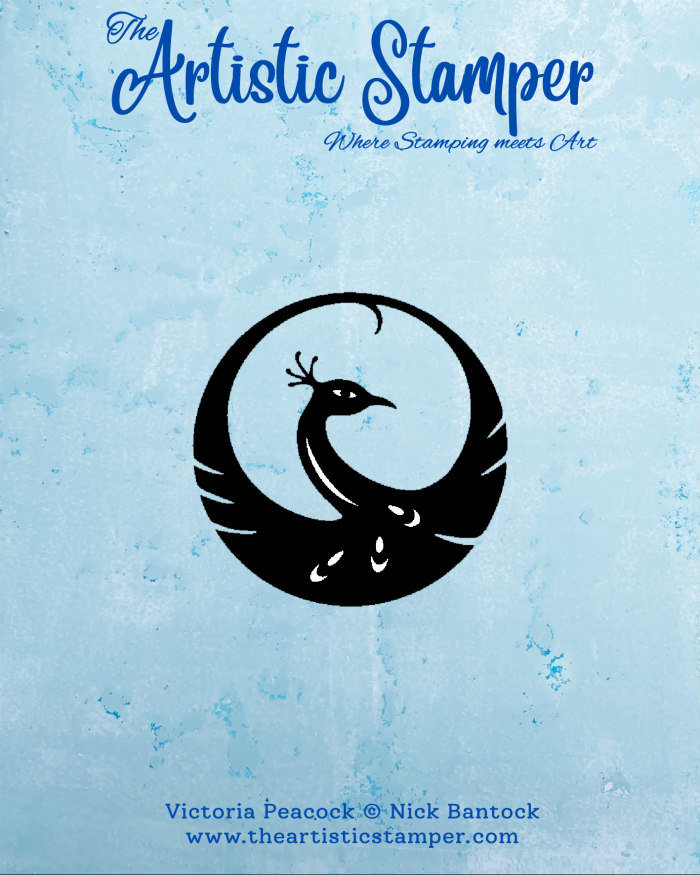 Nick Bantock Cling Rubber Stamp: Victoria Peacock