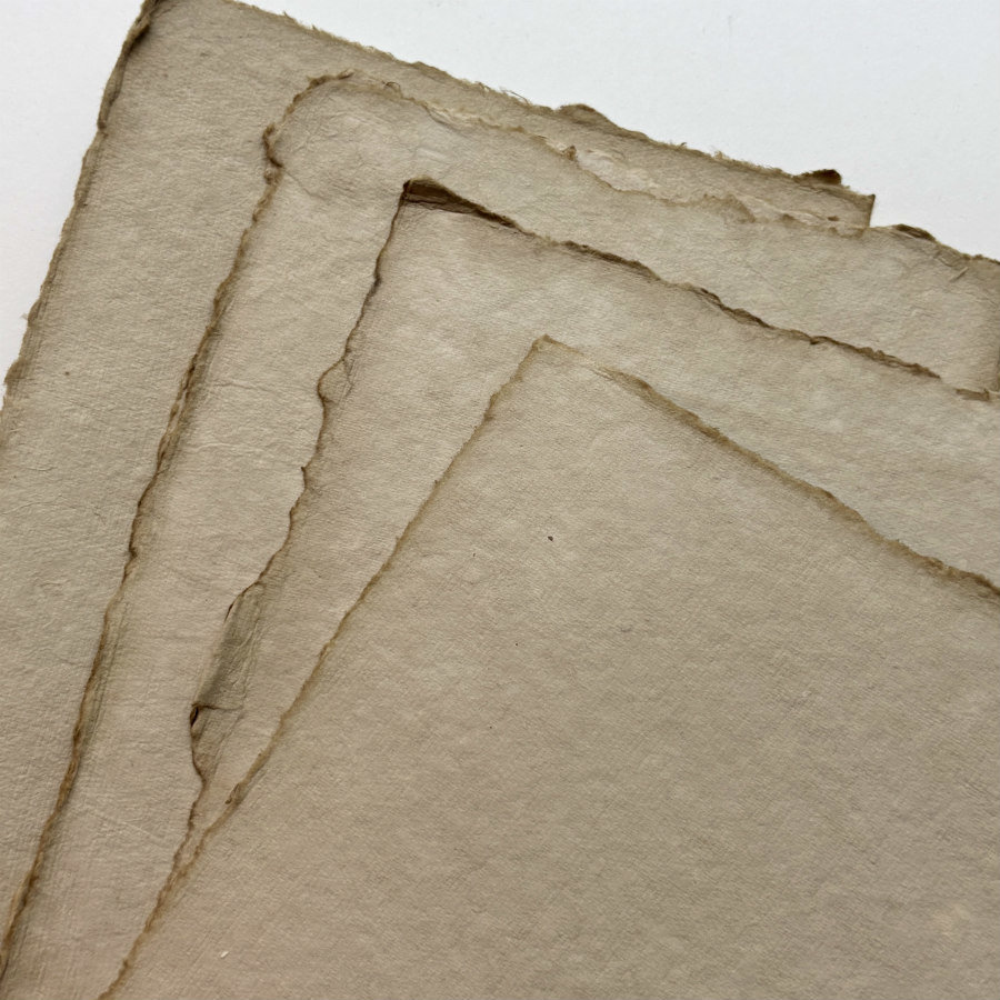 Handmade Cotton Paper Set of 10: Wheat Toast