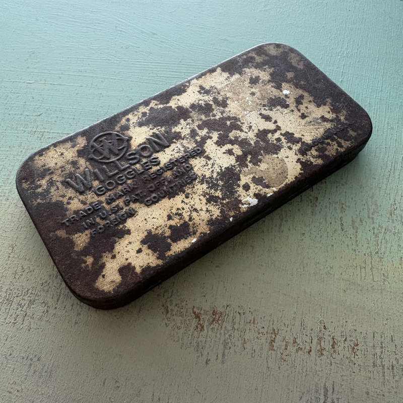 SOLD: Vintage Willson Goggles Tin