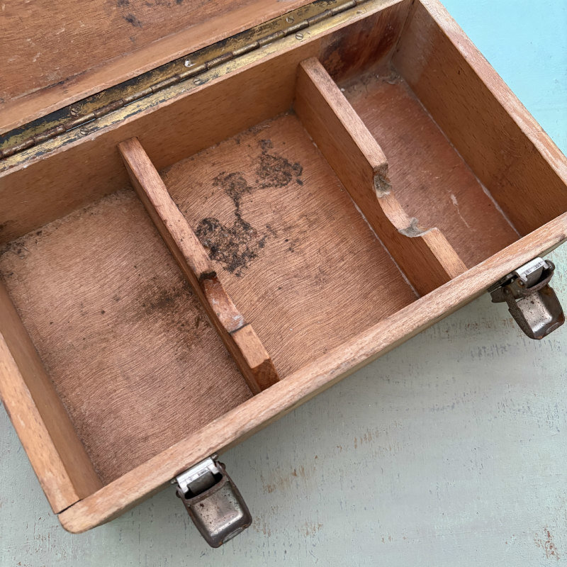 SOLD: Vintage Three-Compartment Supply Box