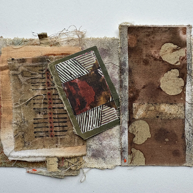Woven Threads: Original Mixed Media Artist Book