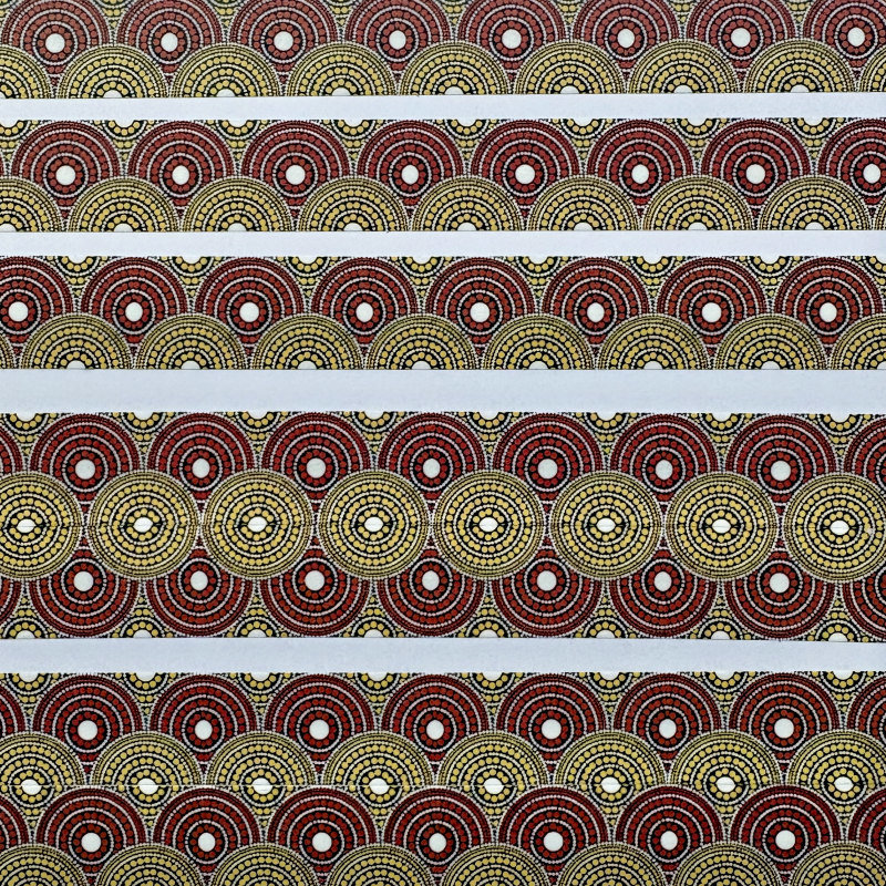 Pounded Yam Washi Tape: Red & Yellow
