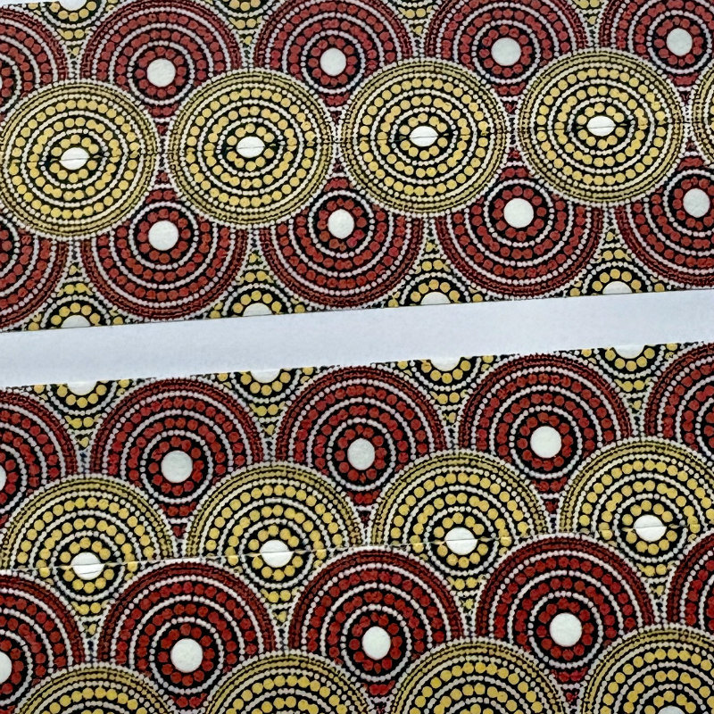 Pounded Yam Washi Tape: Red & Yellow