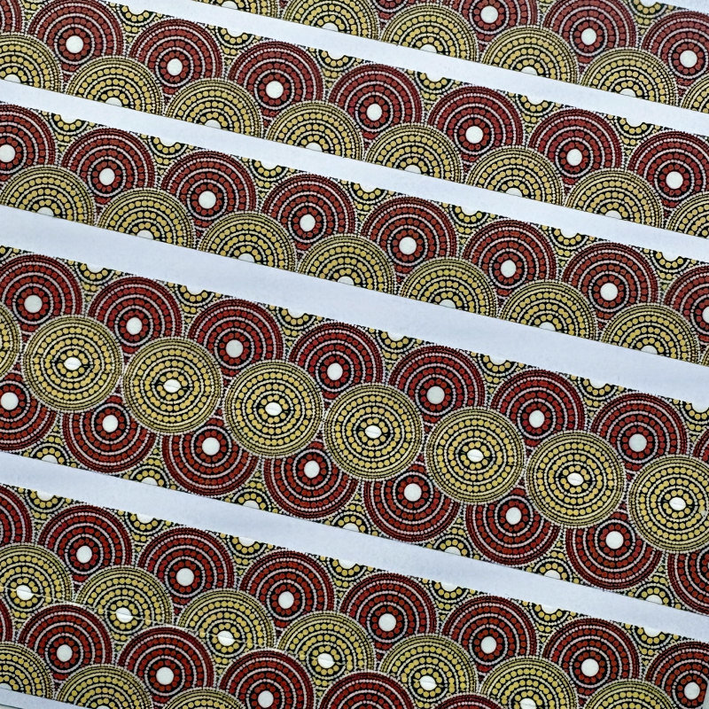 Pounded Yam Washi Tape: Red & Yellow