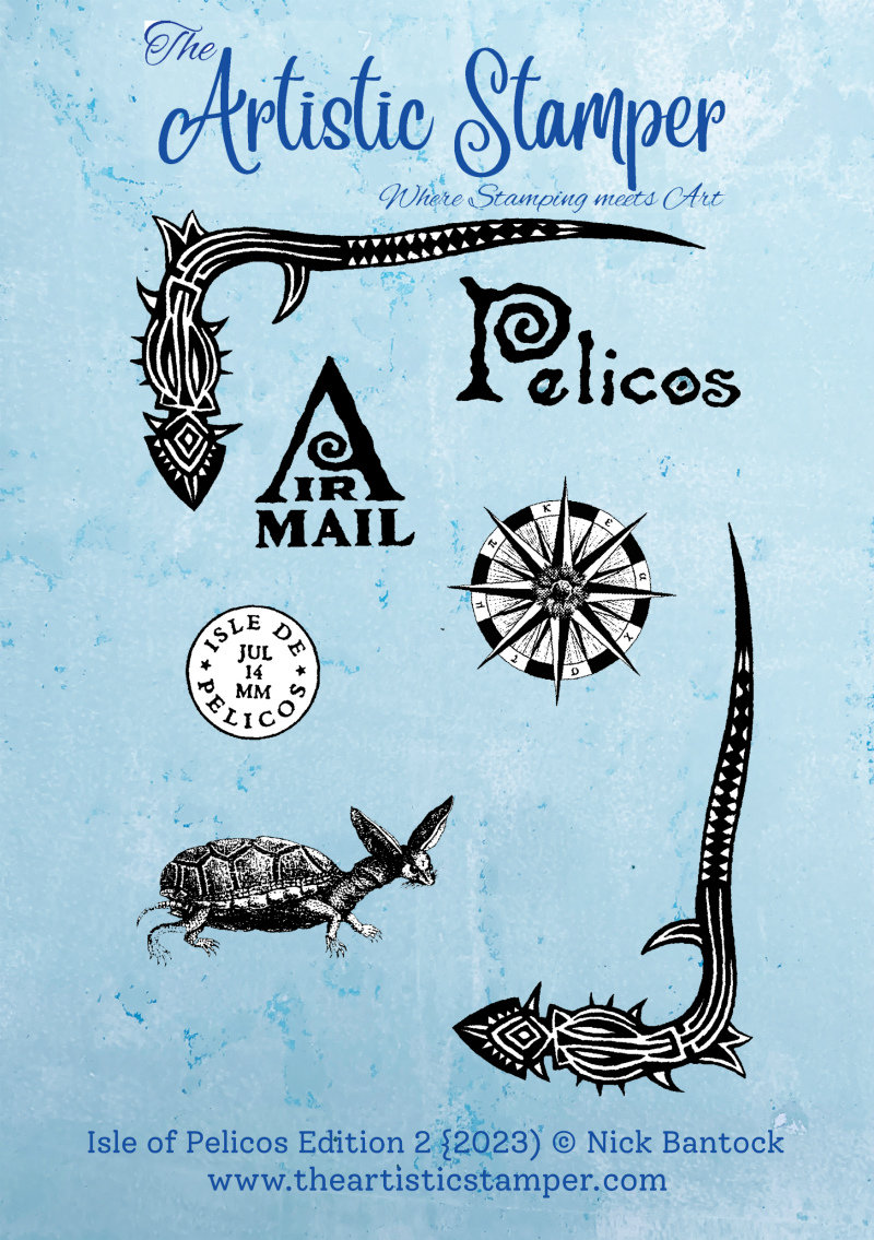 Nick Bantock Cling Rubber Stamp: Isle of Pelicos Edition 2 (2023)