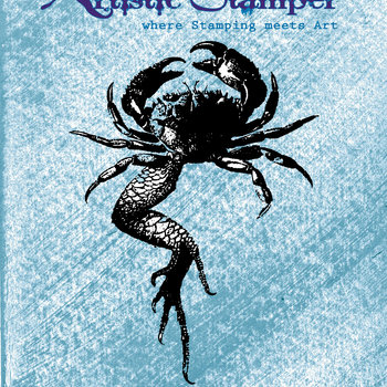 Nick Bantock Cling Rubber Stamp: Crab Lizard