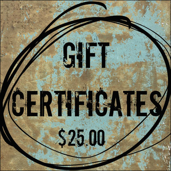 Shop Gift Certificate $25.00