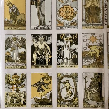 Metal Tarot Tray