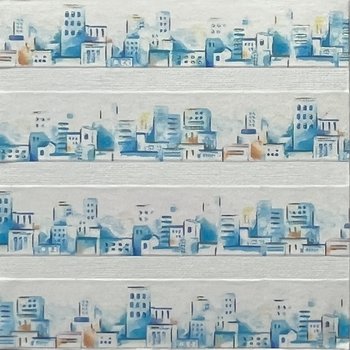 BGM Foil Washi Tape: Watercolor Town