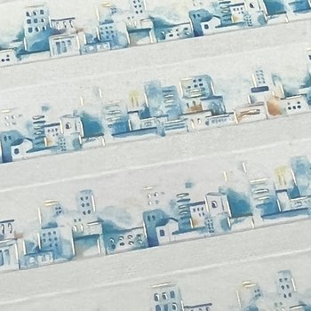 BGM Foil Washi Tape: Watercolor Town