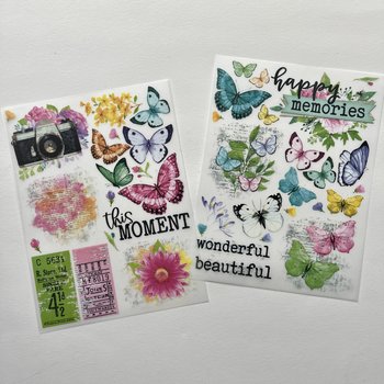 Simple Stories Rub-On Transfer Set: Life in Bloom