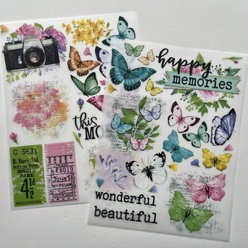 Simple Stories Rub-On Transfer Set: Life in Bloom