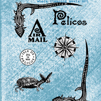Nick Bantock Cling Rubber Stamp Set: Isle of Pelicos Edition 2 (2023)