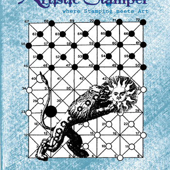 Nick Bantock Cling Rubber Stamp: Leo Rising