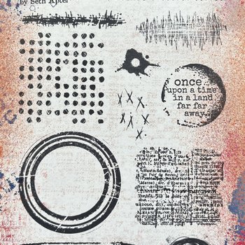 PaperArtsy 35 Cling Rubber Stamp Set