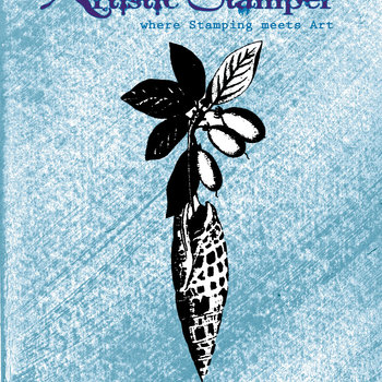 Nick Bantock Cling Rubber Stamp: Plum Shell