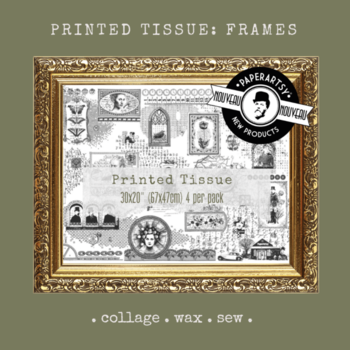 PaperArtsy Printed Tissue Collage Paper: Frames