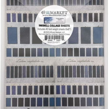 49 and Market Color Swatch Collage Sheets: Inkwell
