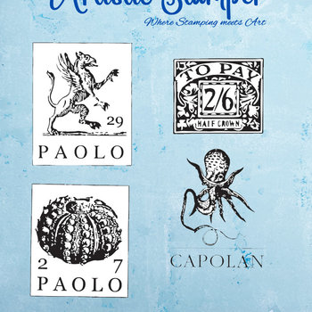 Nick Bantock Cling Rubber Stamp Set: Collection 6
