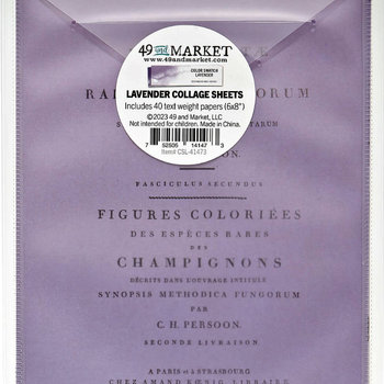 ONE LEFT: 49 and Market Collage Sheet Pack: Lavender