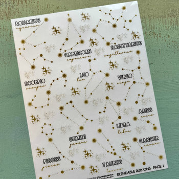 49 and Market Starlight Dreams Rub-Ons: Constellations