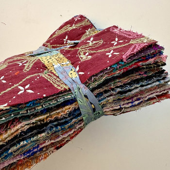 Hand Stitched & Embroidered Kantha Bundle