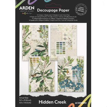Katie Pertiet for Arden Creative Studio Decoupage Paper: Hidden Creek