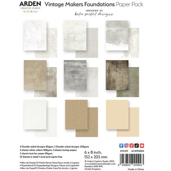 Katie Pertiet for Arden Creative Studio Paper Pad: Vintage Makers Foundations