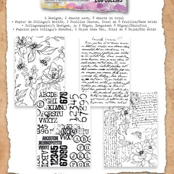 TEXT(ures) Decoupage Papers: Beneath the Brambles
