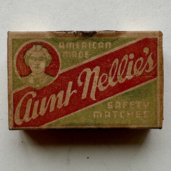 SOLD: Vintage Aunt Nellie's Safety Match Box