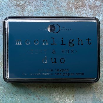 The Moon and the Maker Inkpad: Aurora Teal + White Duo 