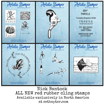 Nick Bantock Cling Rubber Stamp Set: Collection 6