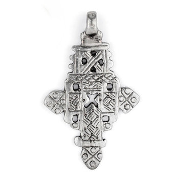 SOLD: Silver Ethiopian Coptic Cross Pendant