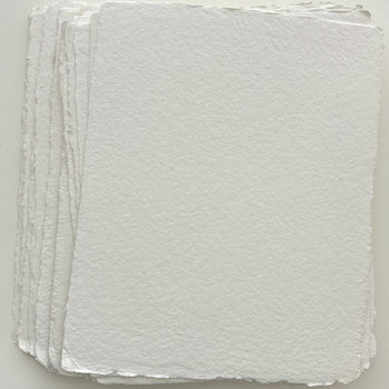 SOLD OUT: French Handmade HEAVYWEIGHT Paper: LARGE Blanc 