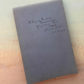 SOLD: 1907 Harvard Blue Book: Large Algebra