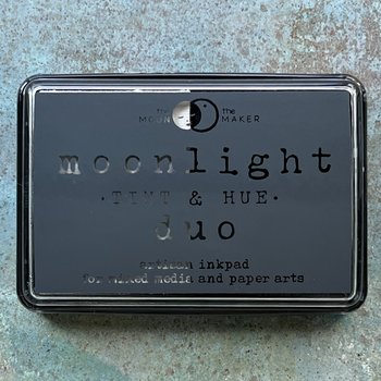 The Moon and the Maker Inkpad: BlueBlack + White Duo 