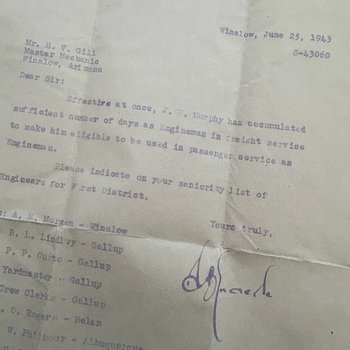 Original Ephemera: 1943 Letter