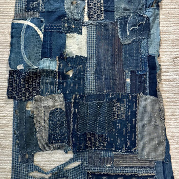 Antique Japanese Boro Textile Fragment 2