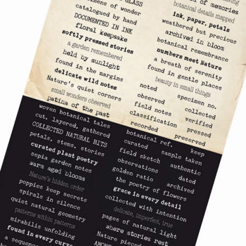 7 Dots Studio Word Stickers: Botanica