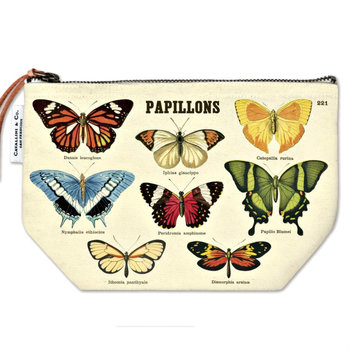 Zippered Pouch: Papillons
