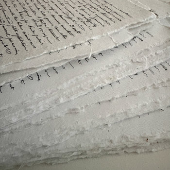 French Natural Handmade Paper: En Francais