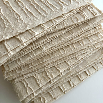 French Natural Handmade Paper: Lines