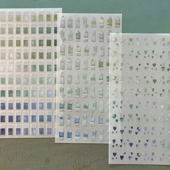 lexandra Renke Color Miracle Rub-Ons: Green-Blue 