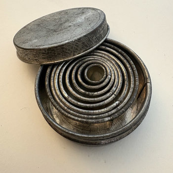 SOLD: Vintage Nested Circle Cookie Cutters in Tin
