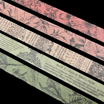 CoraCrea Washi Tape: Floral Basics set of 5